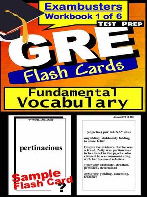 cover image of GRE Test Fundamental Vocabulary 1&#8212;Exambusters Flashcards&#8212;Workbook 1 of 6
